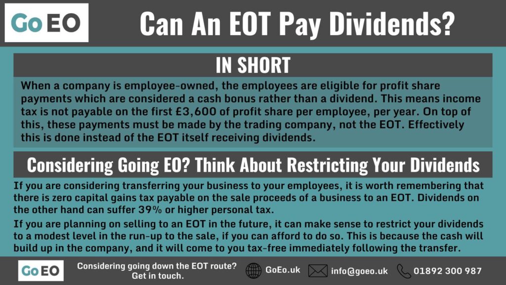 INFOGRAPHIC Answering the Question Can An EOT Pay Dividends