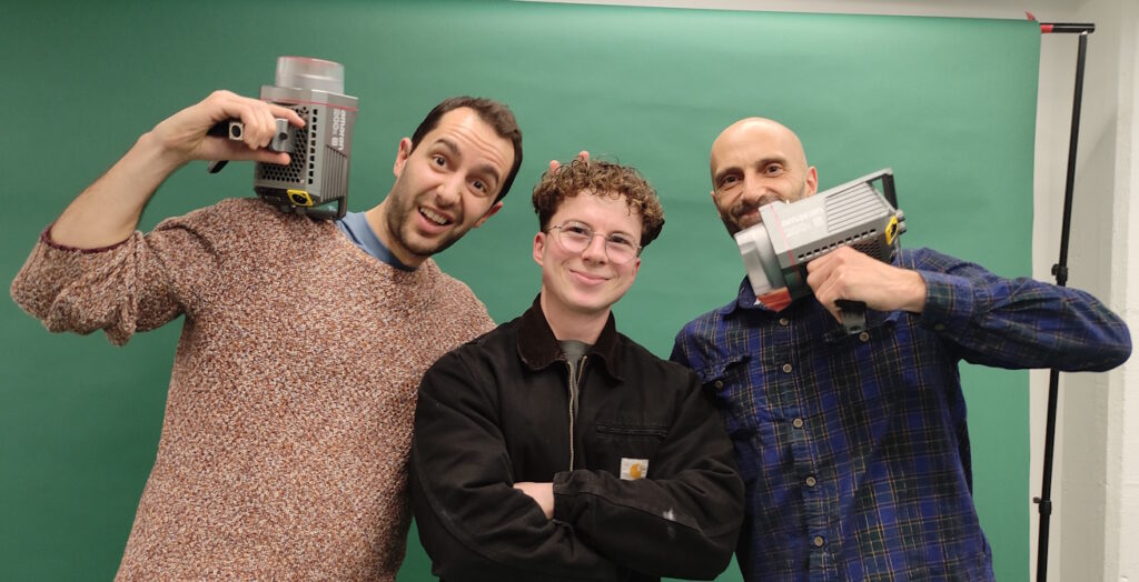 The Film Farmers - (left to right) Tom Farmery, Nick Marrington, Mihali Moore